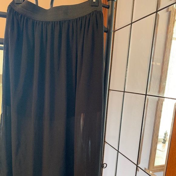 Freebird | Sheer Black Maxi Skirt - Picture 7 of 7